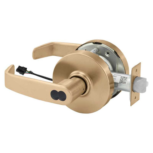 Sargent 2870-10G70-12V LL 10 Electrified Cylindrical Lock Fail Safe 12V LL Design SFIC Prep Less Core Satin Bronze 2870-10G70-12V LL 10
