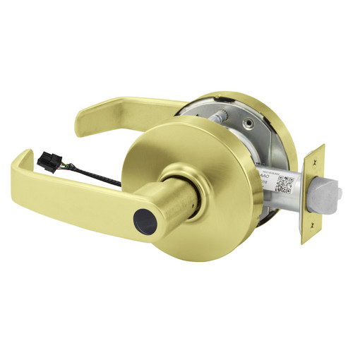Sargent 28LC-10G70-12V LL 4 Electrified Cylindrical Lock Fail Safe 12V LL Design Less Cylinder Satin Brass