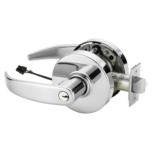 Sargent RX28-10G71-24V LP 26 Electrified Cylindrical Lock Fail Secure 24V LP Design RX Switch Bright Chrome