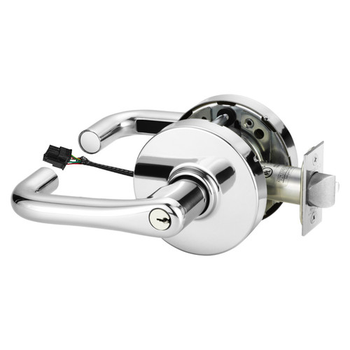 Sargent RX28-10G71-24V LJ 26 Electrified Cylindrical Lock Fail Secure 24V LJ Design RX Switch Bright Chrome