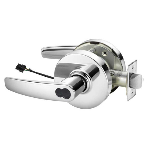 Sargent RX2860-10G71-12V LB 26 Electrified Cylindrical Lock Fail Secure 12V LB Design LFIC Prep Less Core RX Switch Bright Chrome RX2860-10G71-12V LB 26