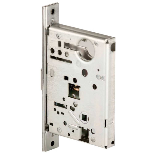 BEST 45HZ7DV15KP626 45HZ Keypad EZ Mortise Lock 7-Pin Housing; Accepts all BEST Cores Latch w/Key Function Contour/Angle Return Lever Style Keypad Satin Chrome 45HZ7DV15KP626