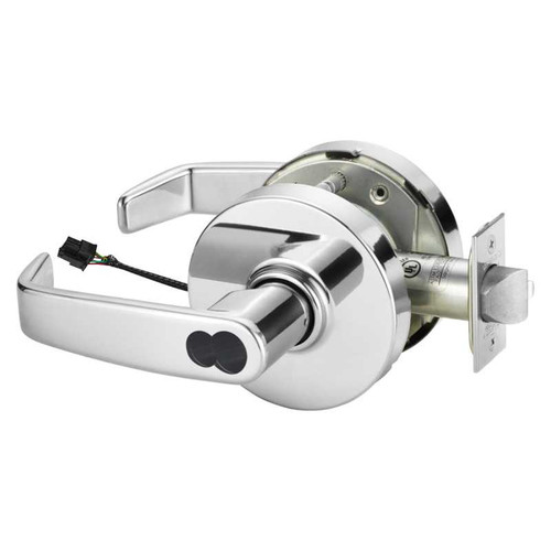 Sargent 2860-10G70-12V LL 26 Electrified Cylindrical Lock Fail Safe 12V LL Design LFIC Prep Less Core Bright Chrome 2860-10G70-12V LL 26