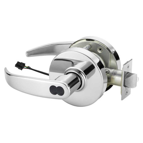 Sargent 2870-10G71-12V LP 26 Electrified Cylindrical Lock Fail Secure 12V LP Design SFIC Prep Less Core Bright Chrome 2870-10G71-12V LP 26