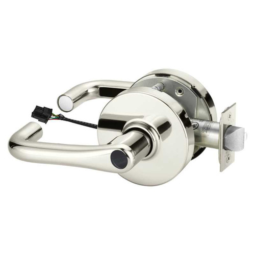 Sargent 28LC-10G71-12V LJ 14 Electrified Cylindrical Lock Fail Secure 12V LJ Design Less Cylinder Bright Nickel 28LC-10G71-12V LJ 14