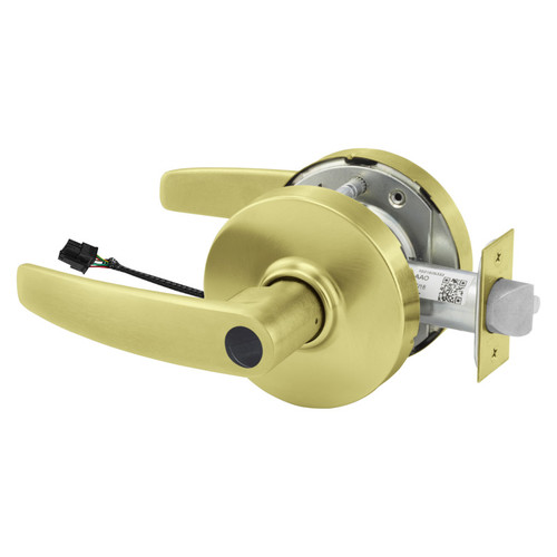 Sargent 28LC-10G70-12V LB 4 Electrified Cylindrical Lock Fail Safe 12V LB Design Less Cylinder Satin Brass
