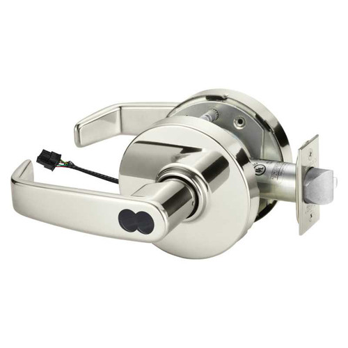 Sargent 2870-10G70-24V LL 14 Electrified Cylindrical Lock Fail Safe 24V LL Design SFIC Prep Less Core Bright Nickel 2870-10G70-24V LL 14