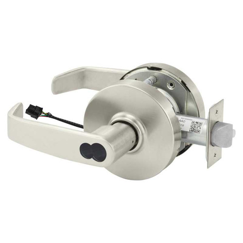 Sargent 2860-10G71-24V LL 15 Electrified Cylindrical Lock Fail Secure 24V LL Design LFIC Prep Less Core Satin Nickel 2860-10G71-24V LL 15