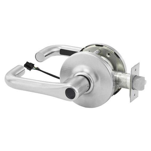 Sargent 28LC-10G71-24V GJ 26D Electrified Cylindrical Lock Fail Secure 24V GJ Design Less Cylinder Satin Chrome 28LC-10G71-24V GJ 26D