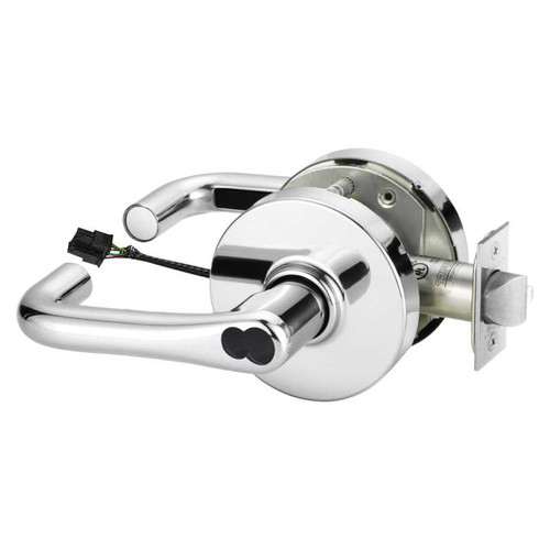 Sargent 2860-10G71-12V LJ 26 Electrified Cylindrical Lock Fail Secure 12V LJ Design LFIC Prep Less Core Bright Chrome 2860-10G71-12V LJ 26