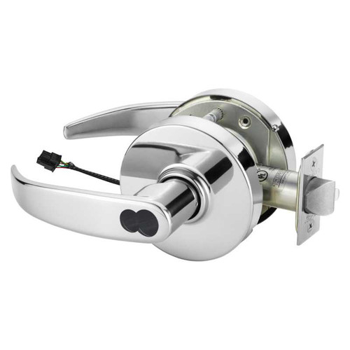 Sargent 2860-10G71-12V LP 26 Electrified Cylindrical Lock Fail Secure 12V LP Design LFIC Prep Less Core Bright Chrome 2860-10G71-12V LP 26