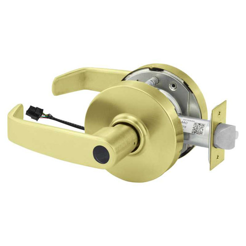 Sargent 28LC-10G70-24V LL 4 Electrified Cylindrical Lock Fail Safe 24V LL Design Less Cylinder Satin Brass 28LC-10G70-24V LL 4