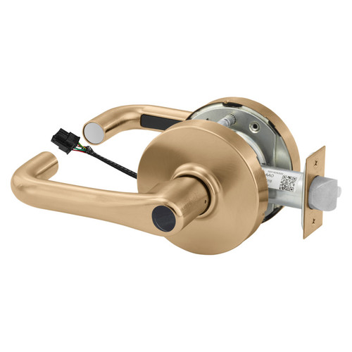 Sargent 28LC-10G70-24V LJ 10 Electrified Cylindrical Lock Fail Safe 24V LJ Design Less Cylinder Satin Bronze