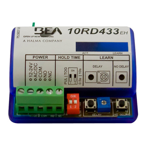 BEA 10RD433EH Digital Receiver 433 MHz Extended Hold Time 12 to 24 VAC/VDC