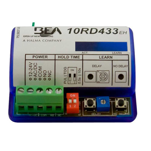 BEA 10RD433EH Digital Receiver 433 MHz Extended Hold Time 12 to 24 VAC/VDC 10RD433EH