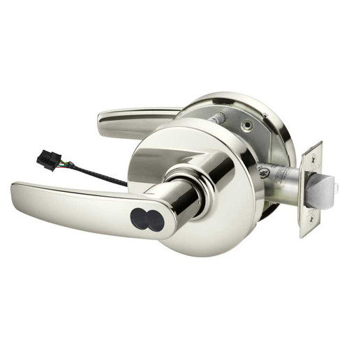 Sargent RX2870-10G71-24V LB 14 Electrified Cylindrical Lock Fail Secure 24V LB Design SFIC Prep Less Core RX Switch Bright Nickel RX2870-10G71-24V LB 14