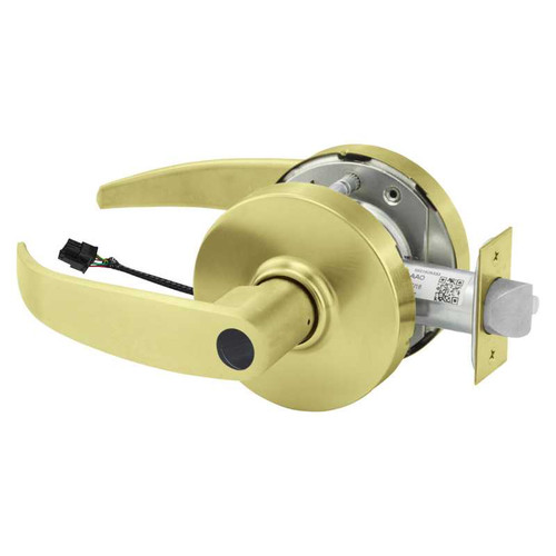 Sargent RX28LC-10G70-12V LP 4 Electrified Cylindrical Lock Fail Safe 12V LP Design Less Cylinder RX Switch Satin Brass RX28LC-10G70-12V LP 4