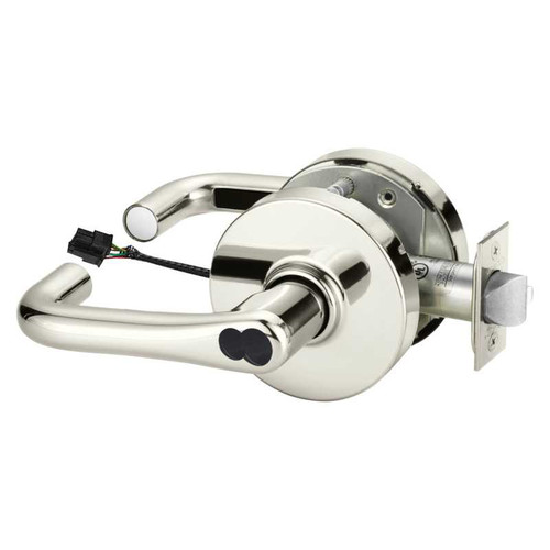 Sargent RX2860-10G70-12V LJ 14 Electrified Cylindrical Lock Fail Safe 12V LJ Design LFIC Prep Less Core RX Switch Bright Nickel RX2860-10G70-12V LJ 14
