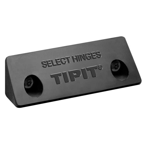 SELECT TIPIT LB TIPIT Ligature-Resistant Hospital Tip For Full and Half Surface Half Mortise Swing Clear and Concealed Safety Hinges Black Polymer Finish TIPIT LB