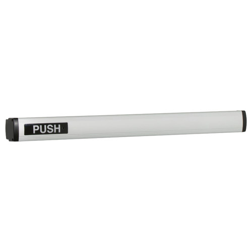 Falcon 1492NL-OP 36IN US28 Concealed Vertical Rod Touchbar Exit Device 36 In Night Latch Optional Pull with 149CA-NL and Rim Cylinder Satin Aluminum Clear Anodized 1492NL-OP 36IN US28