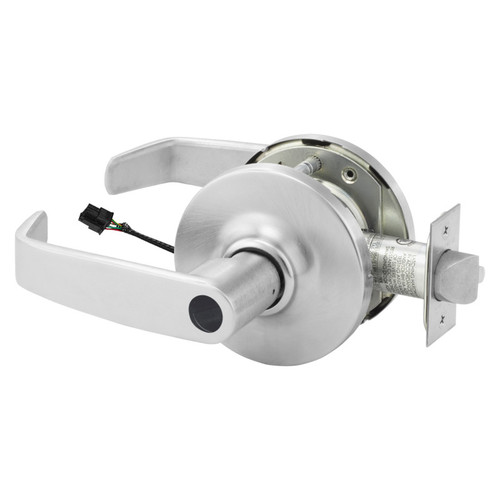 Sargent 28LC-10G71-12V GL 26D Electrified Cylindrical Lock Fail Secure 12V GL Design Less Cylinder Satin Chrome