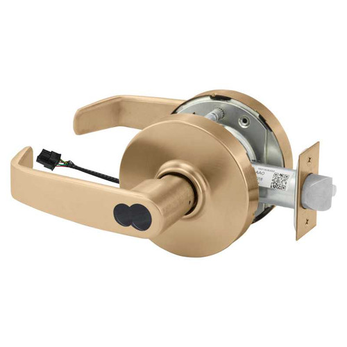 Sargent 2860-10G70-12V LL 10 Electrified Cylindrical Lock Fail Safe 12V LL Design LFIC Prep Less Core Satin Bronze 2860-10G70-12V LL 10