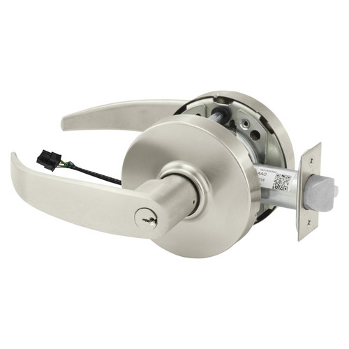 Sargent 28-10G71-24V LP 15 Electrified Cylindrical Lock Fail Secure 24V LP Design Satin Nickel