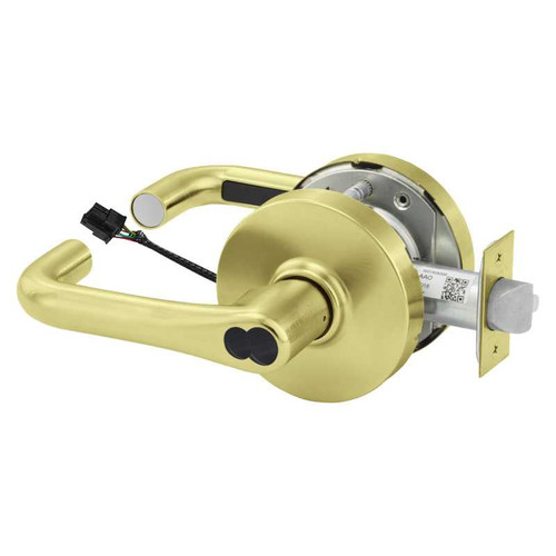 Sargent RX2860-10G70-12V LJ 4 Electrified Cylindrical Lock Fail Safe 12V LJ Design LFIC Prep Less Core RX Switch Satin Brass RX2860-10G70-12V LJ 4