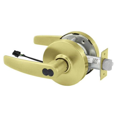 Sargent RX2870-10G71-12V LB 4 Electrified Cylindrical Lock Fail Secure 12V LB Design SFIC Prep Less Core RX Switch Satin Brass RX2870-10G71-12V LB 4