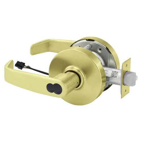 Sargent RX2860-10G71-12V LL 4 Electrified Cylindrical Lock Fail Secure 12V LL Design LFIC Prep Less Core RX Switch Satin Brass