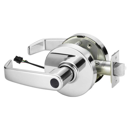Sargent RX28LC-10G70-12V LL 26 Electrified Cylindrical Lock Fail Safe 12V LL Design Less Cylinder RX Switch Bright Chrome RX28LC-10G70-12V LL 26