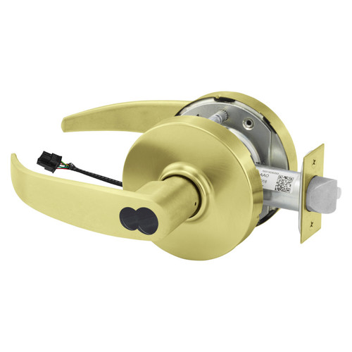 Sargent RX2860-10G70-12V LP 4 Electrified Cylindrical Lock Fail Safe 12V LP Design LFIC Prep Less Core RX Switch Satin Brass