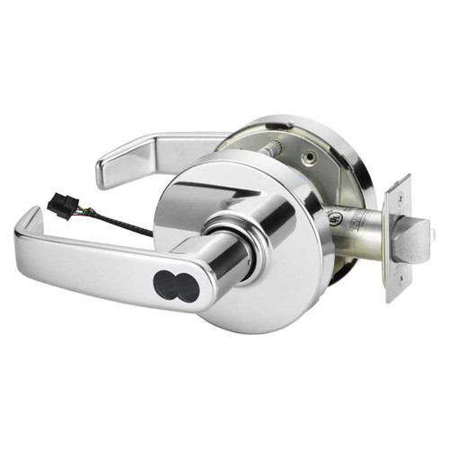 Sargent RX2870-10G71-12V LL 26 Electrified Cylindrical Lock Fail Secure 12V LL Design SFIC Prep Less Core RX Switch Bright Chrome RX2870-10G71-12V LL 26