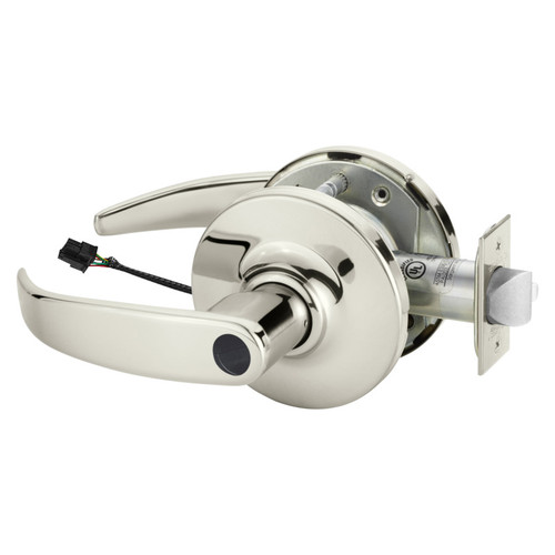 Sargent 28LC-10G70-24V GP 14 Electrified Cylindrical Lock Fail Safe 24V GP Design Less Cylinder Bright Nickel