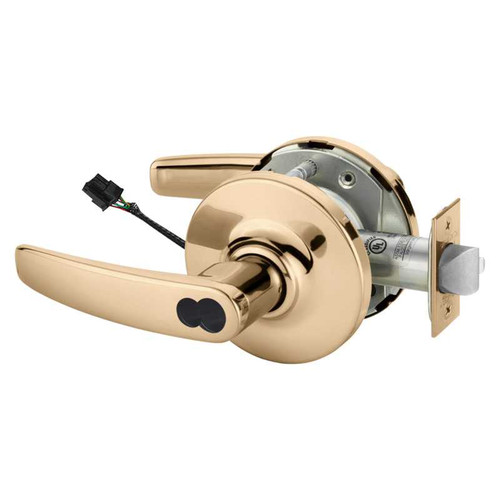 Sargent 2860-10G71-24V GB 9 Electrified Cylindrical Lock Fail Secure 24V GB Design LFIC Prep Less Core Bright Bronze 2860-10G71-24V GB 9
