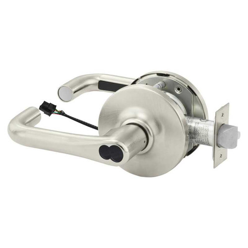 Sargent 2860-10G71-24V GJ 15 Electrified Cylindrical Lock Fail Secure 24V GJ Design LFIC Prep Less Core Satin Nickel 2860-10G71-24V GJ 15