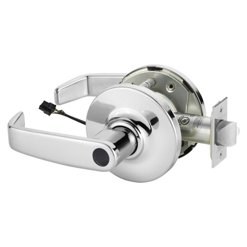 Sargent 28LC-10G71-24V GL 26 Electrified Cylindrical Lock Fail Secure 24V GL Design Less Cylinder Bright Chrome