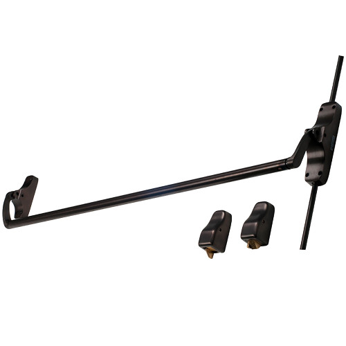 Von Duprin 8827EO US10B Grade 1 Surface Vertical Rod Exit Bar Wide Stile Crossbar 48 Device Exit Only Less Trim Hex Key Dogging Dark Oxidized Satin Bronze Oil Rubbed Finish Field Reversible 8827EO US10B