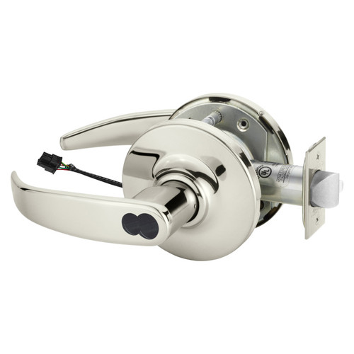 Sargent RX2860-10G70-24V GP 14 Electrified Cylindrical Lock Fail Safe 24V GP Design LFIC Prep Less Core RX Switch Bright Nickel