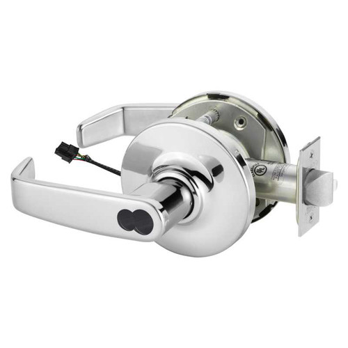 Sargent RX2860-10G70-12V GL 26 Electrified Cylindrical Lock Fail Safe 12V GL Design LFIC Prep Less Core RX Switch Bright Chrome RX2860-10G70-12V GL 26