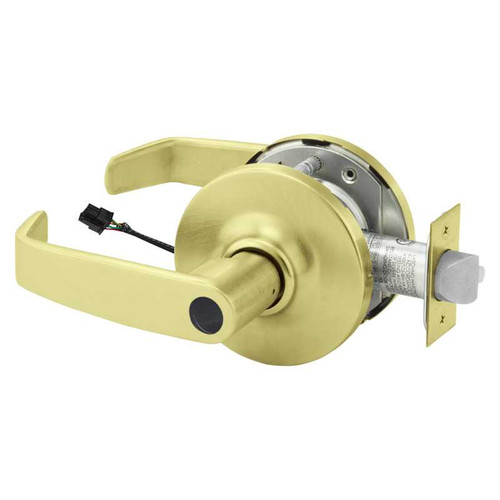 Sargent RX28LC-10G71-12V GL 4 Electrified Cylindrical Lock Fail Secure 12V GL Design Less Cylinder RX Switch Satin Brass RX28LC-10G71-12V GL 4