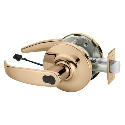 Sargent 2860-10G70-24V GP 9 Electrified Cylindrical Lock Fail Safe 24V GP Design LFIC Prep Less Core Bright Bronze 2860-10G70-24V GP 9