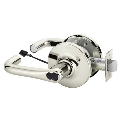 Sargent 2860-10G70-12V GJ 14 Electrified Cylindrical Lock Fail Safe 12V GJ Design LFIC Prep Less Core Bright Nickel 2860-10G70-12V GJ 14