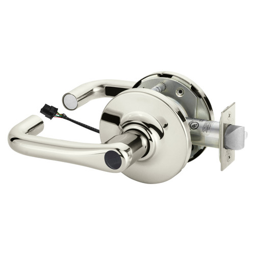 Sargent 28LC-10G70-12V GJ 14 Electrified Cylindrical Lock Fail Safe 12V GJ Design Less Cylinder Bright Nickel
