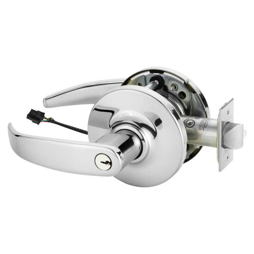 Sargent RX28-10G70-12V GP 26 Electrified Cylindrical Lock Fail Safe 12V GP Design RX Switch Bright Chrome RX28-10G70-12V GP 26