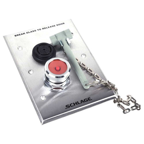 Schlage Electronics 742 Emergency Break Glass Assembly with Sonalert Horn 742