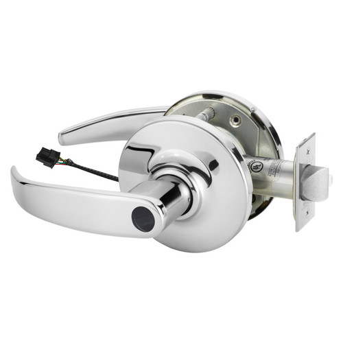 Sargent RX28LC-10G71-24V GP 26 Electrified Cylindrical Lock Fail Secure 24V GP Design Less Cylinder RX Switch Bright Chrome