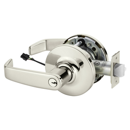 Sargent 28-10G70-12V GL 14 Electrified Cylindrical Lock Fail Safe 12V GL Design Bright Nickel
