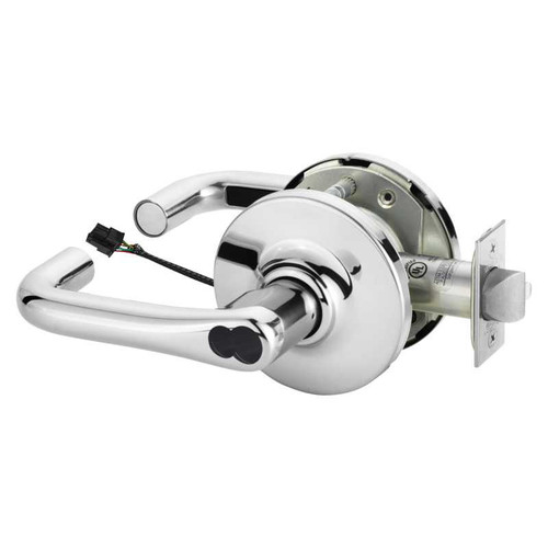 Sargent 2860-10G71-12V GJ 26 Electrified Cylindrical Lock Fail Secure 12V GJ Design LFIC Prep Less Core Bright Chrome 2860-10G71-12V GJ 26
