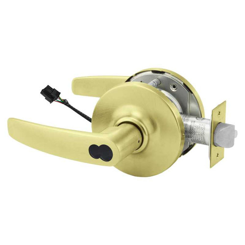 Sargent 2860-10G71-12V GB 4 Electrified Cylindrical Lock Fail Secure 12V GB Design LFIC Prep Less Core Satin Brass 2860-10G71-12V GB 4
